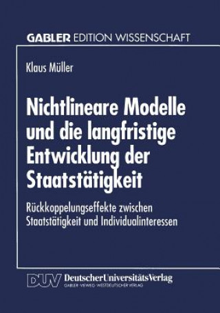 Kniha Nichtlineare Modelle Und Die Langfristige Entwicklung Der Staatstatigkeit 