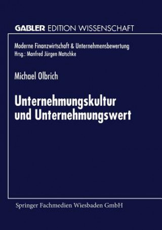 Kniha Unternehmungskultur Und Unternehmungswert 