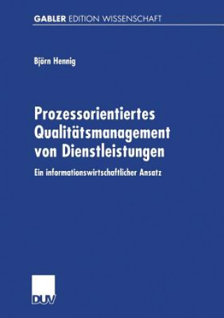 Carte Prozessorientiertes Qualitatsmanagement Von Dienstleistungen Bjorn Hennig