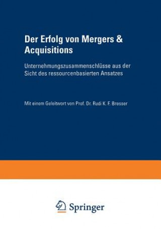 Buch Der Erfolg Von Mergers & Acquisitions Erik Eschen