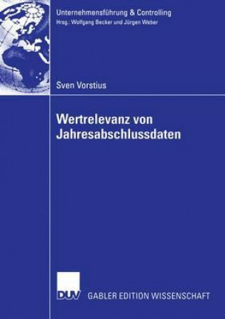 Kniha Wertrelevanz Von Jahresabschlussdaten Sven Vorstius