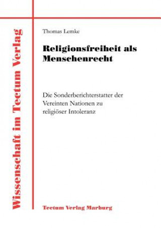 Kniha Religionsfreiheit als Menschenrecht Lemke