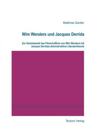 Книга Wim Wenders und Jacques Derrida Matthias Ganter