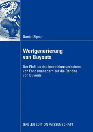 Kniha Wertgenerierung Von Buyouts Daniel Zipser