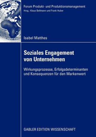 Kniha Soziales Engagement Von Unternehmen Isabel Matthes