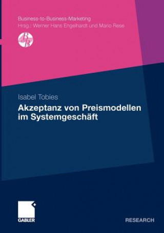 Knjiga Akzeptanz Von Preismodellen Im Systemgesch ft Isabel Tobies
