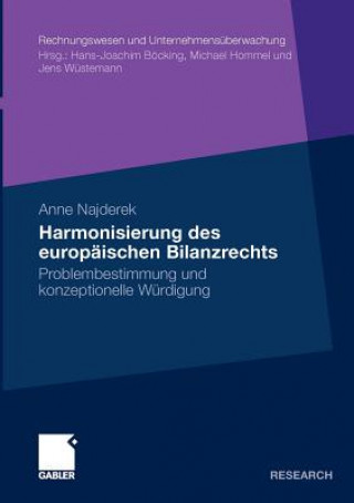 Kniha Harmonisierung Des Europ ischen Bilanzrechts Anne Najderek