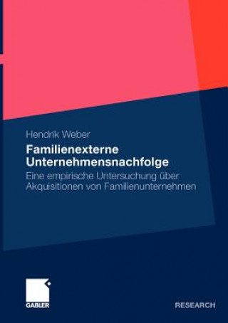 Kniha Familienexterne Unternehmensnachfolge Hendrik Weber
