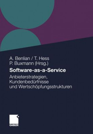 Kniha Software-As-A-Service Alexander Benlian