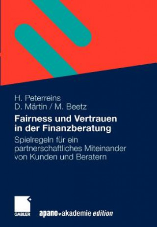 Buch Fairness Und Vertrauen in Der Finanzberatung Doris Martin