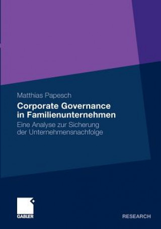 Könyv Corporate Governance in Familienunternehmen Matthias Papesch