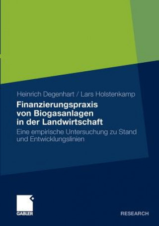 Kniha Finanzierungspraxis Von Biogasanlagen in Der Landwirtschaft Lars Holstenkamp