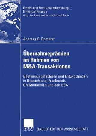 Knjiga UEbernahmepramien Im Rahmen Von M&a-Transaktionen Andreas Raymond Dombret