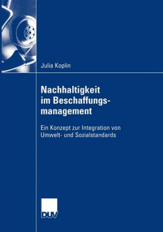 Książka Nachhaltigkeit Im Beschaffungsmanagement Julia Koplin