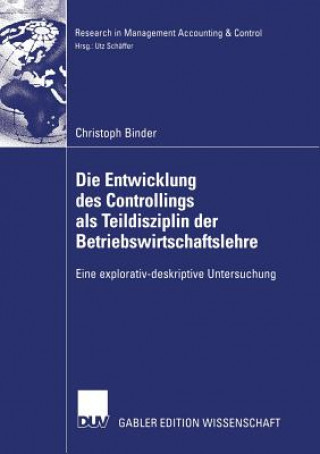 Carte Entwicklung Des Controllings ALS Teildisziplin Der Betriebswirtschaftslehre Christoph Binder