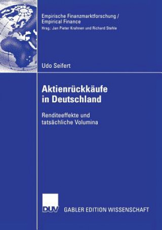 Kniha Aktienrï¿½ckkï¿½ufe in Deutschland Udo Seifert