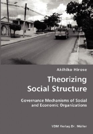 Kniha Theorizing Social Structure- Governance Mechanisms of Social and Economic Organizations Akihiko Hirose