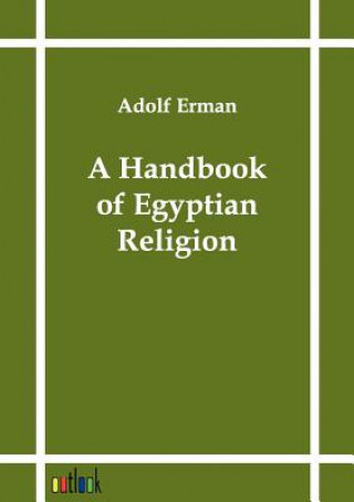 Libro Handbook of Egyptian Religion Professor Adolf Erman