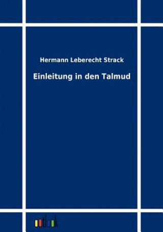 Carte Einleitung in den Talmud Hermann L. Strack