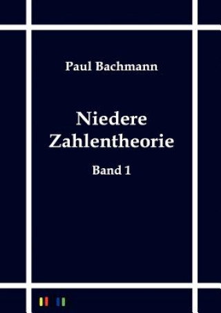Kniha Niedere Zahlentheorie Paul Bachmann