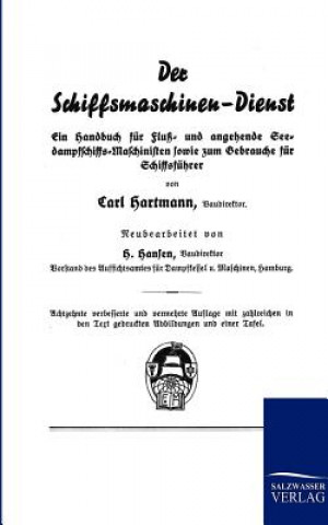 Kniha Schiffsmaschinen-Dienst Carl Hartmann