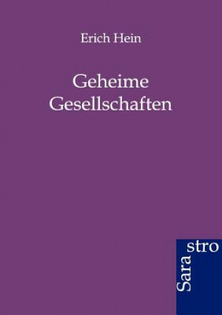 Книга Geheime Gesellschaften Erich Hein