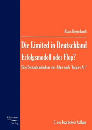 Kniha Limited in Deutschland - Erfolgsmodell oder Flop? Klaus Degenhardt