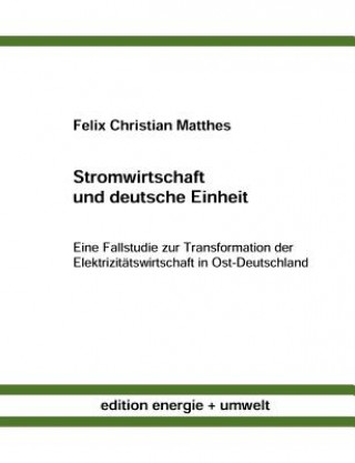 Książka Stromwirtschaft und deutsche Einheit Felix Christian Matthes