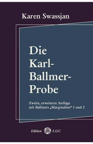 Kniha Karl-Ballmer-Probe Karen Swassjan