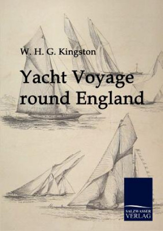 Carte Yacht Voyage round England W H G Kingston