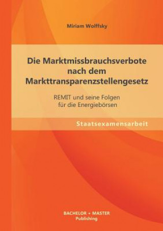 Kniha Marktmissbrauchsverbote nach dem Markttransparenzstellengesetz Miriam Wolffsky