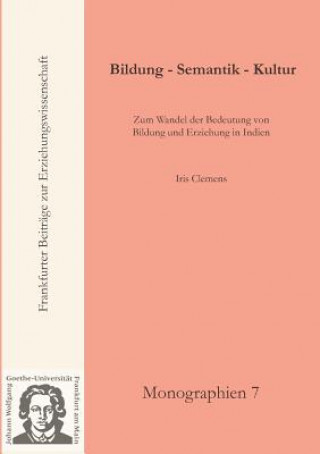 Knjiga Bildung - Semantik - Kultur Iris Clemens