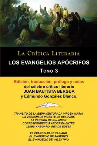 Könyv Evangelios Apocrifos Tomo 3, Coleccion La Critica Literaria Por El Celebre Critico Literario Juan Bautista Bergua, Ediciones Ibericas Edmundo Gonzalez Blanco