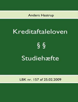 Kniha Kreditaftaleloven - Studiehaefte Hastrup