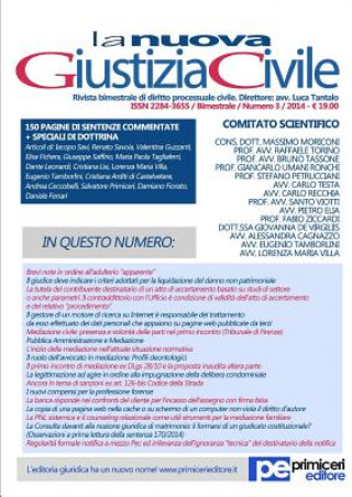 Knjiga La Nuova Giustizia Civile (03/2014) Luca Tantalo