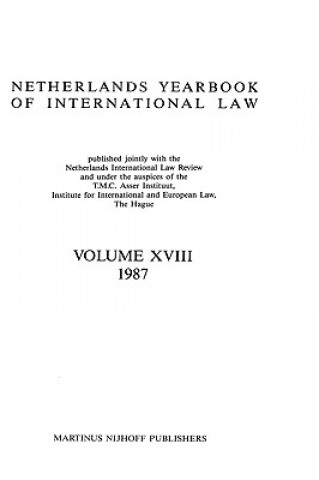 Książka Netherlands Yearbook Of International Law, 1987 T.M.C.Asser Instituut