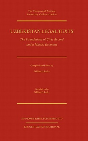 Książka Uzbekistan Legal Texts William E. Butler