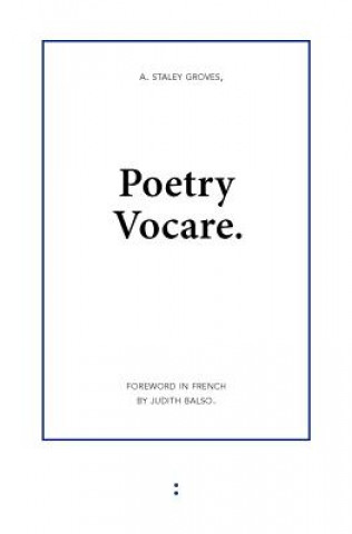 Книга Poetry Vocare Adam Staley Groves