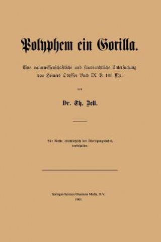 Buch Polyphem Ein Gorilla T Zell