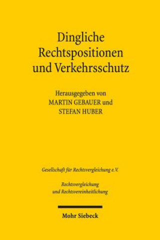 Kniha Dingliche Rechtspositionen und Verkehrsschutz Martin Gebauer
