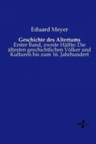 Könyv Geschichte des Altertums Eduard Meyer