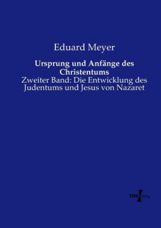Carte Ursprung und Anfange des Christentums Eduard Meyer