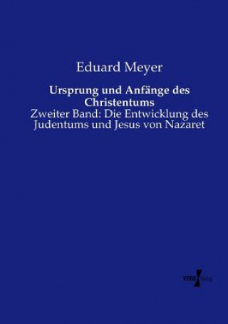 Livre Ursprung und Anfange des Christentums Eduard Meyer