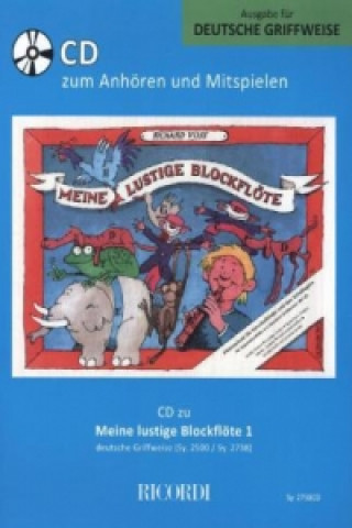 Audio Meine lustige Blockflöte (deutsche Griffw.), 1 Audio-CD Richard Voss