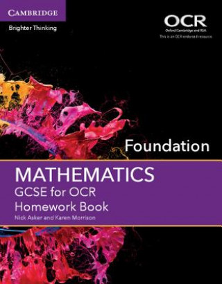 Könyv GCSE Mathematics for OCR Foundation Homework Book Nick Asker