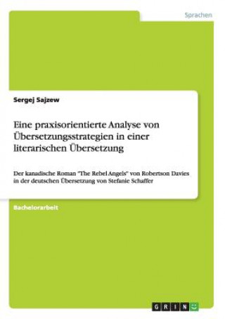 Knjiga Eine praxisorientierte Analyse von UEbersetzungsstrategien in einer literarischen UEbersetzung Sergej Sajzew