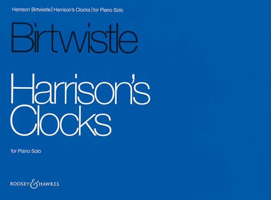 Könyv Harrison S Clocks Pf H BIRTWISTLE