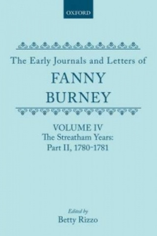 Kniha Early Journals and Letters of Fanny Burney Fanny Burney