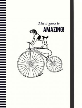 Carte Vintage Prints Cycling Dog Gilded Journal 