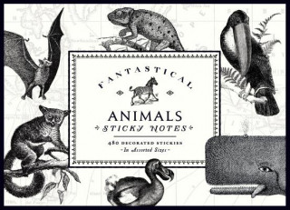 Книга Alice Scott Vintage Prints Fantastical Animals Sticky Notes 